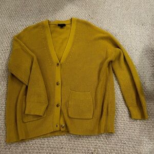 J.Crew Women’s V-Neck Cotton Blend Cardigan, Size L